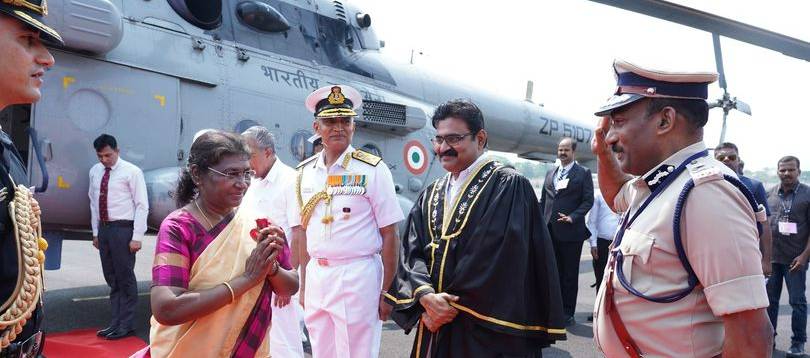 Kochi City Welcomes Honorable President of INDIA