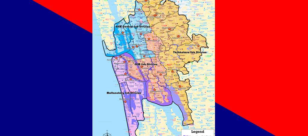 Kochi City Police Map